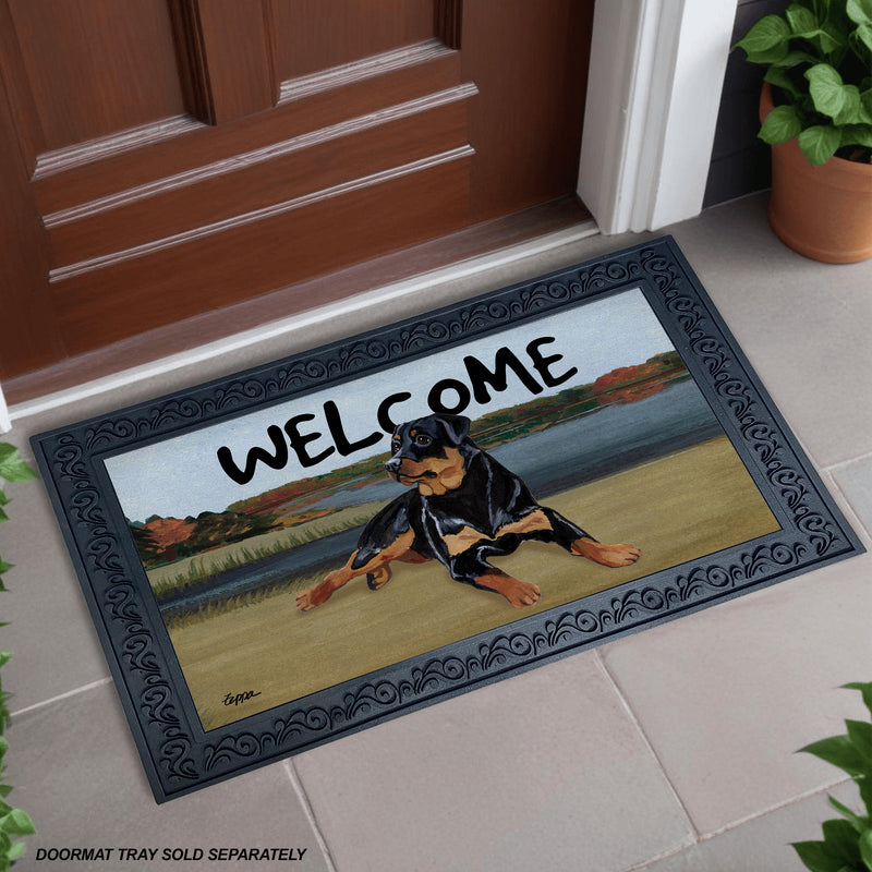 Rottweiler Welcome Mat