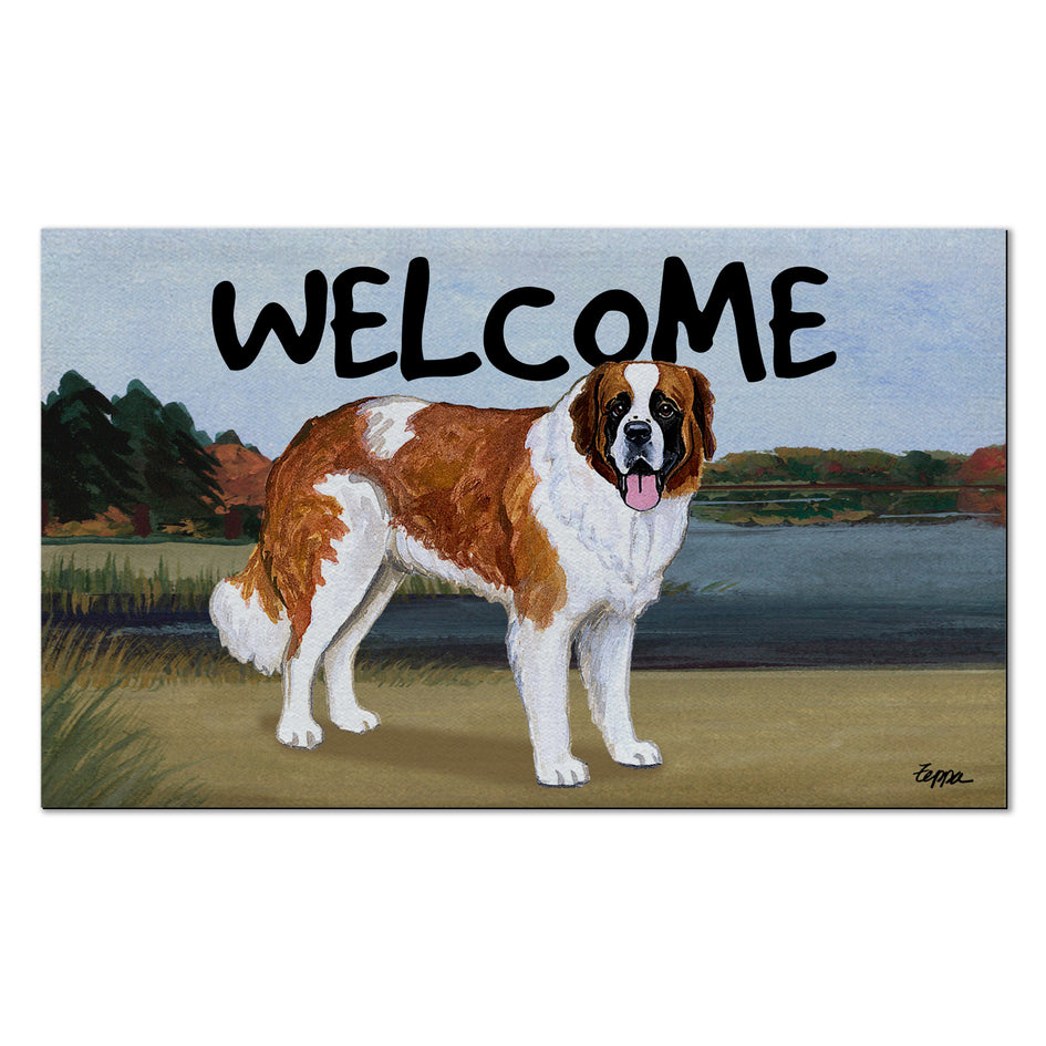 Saint Bernard Welcome Mat