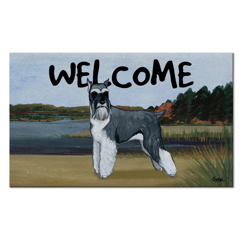 Schnauzer Welcome Mat