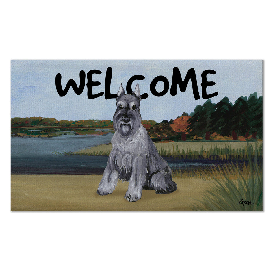 Schnauzer Welcome Mat