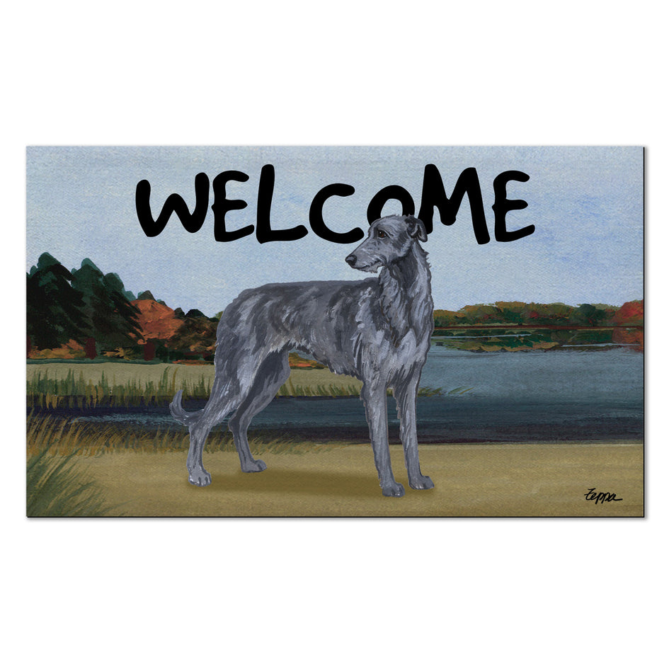 Scottish Deerhound Welcome Mat