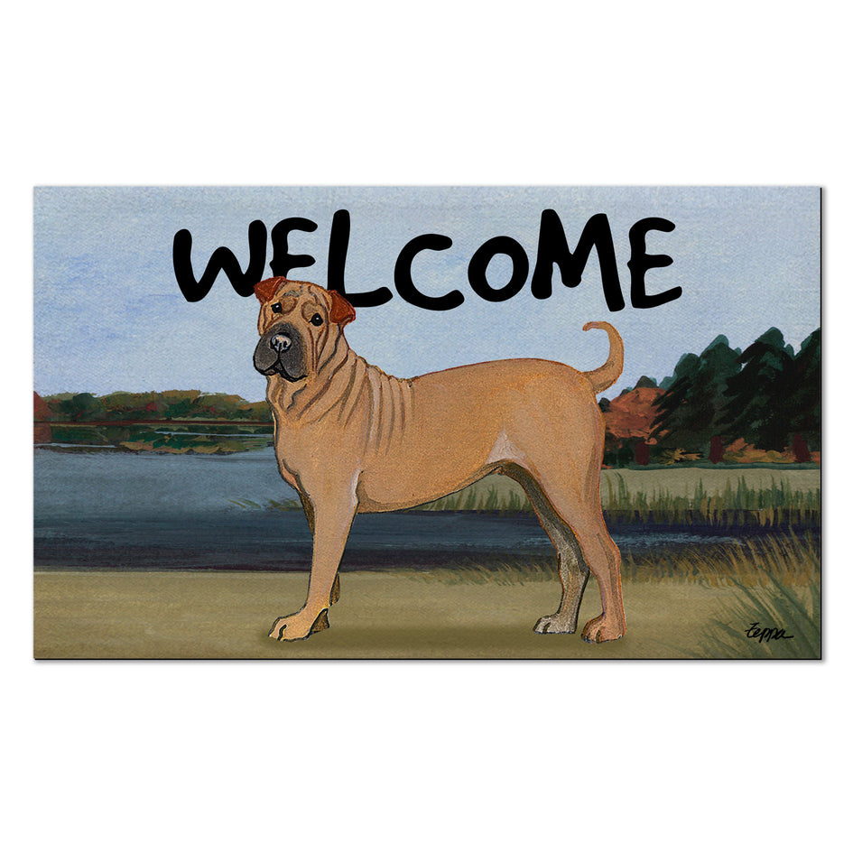 Chinese Shar-Pei Welcome Mat