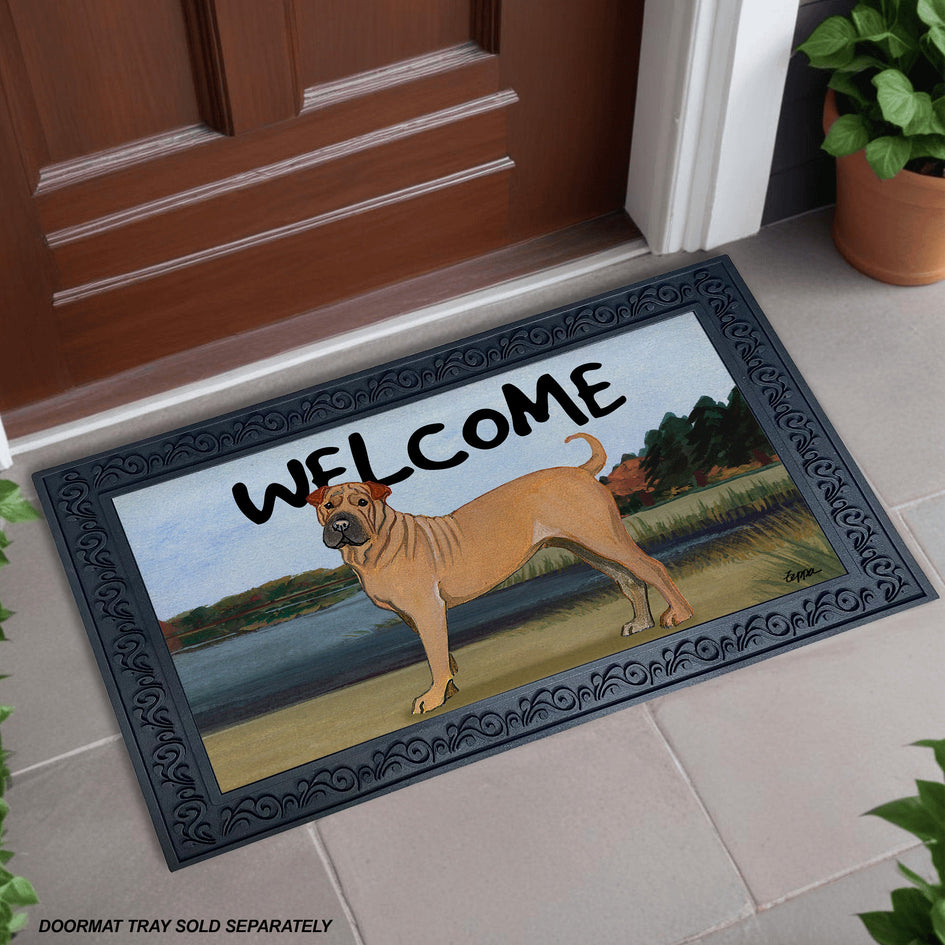 Chinese Shar-Pei Welcome Mat