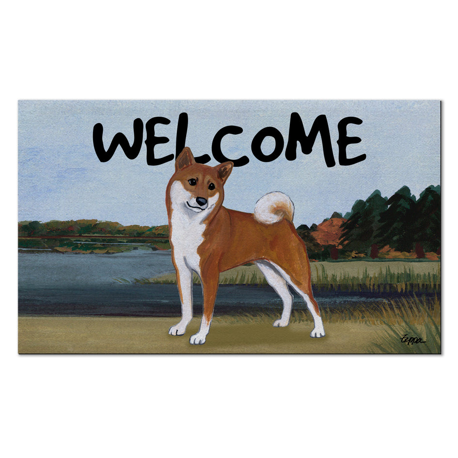 Shiba Inu Welcome Mat