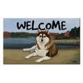 Siberian Husky Welcome Mat
