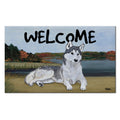 Siberian Husky Welcome Mat