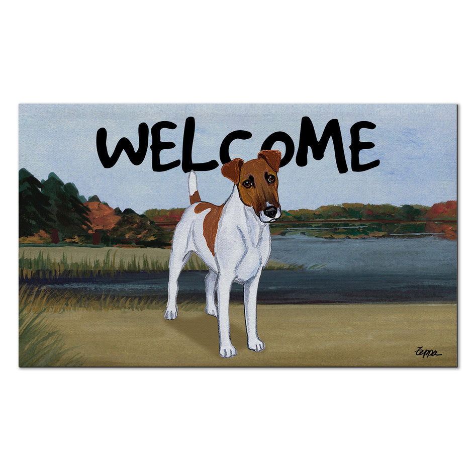 Smooth Fox Terrier Welcome Mat