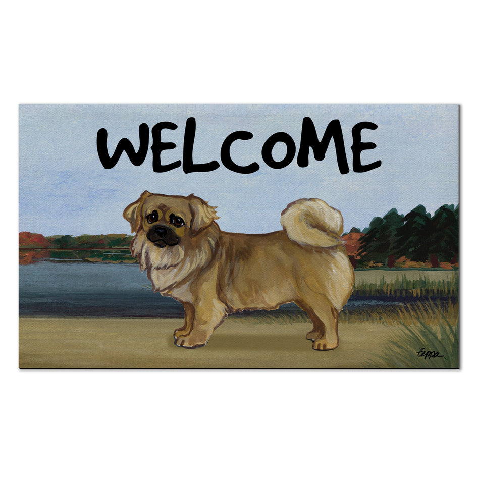 Tibetan Spaniel Welcome Mat