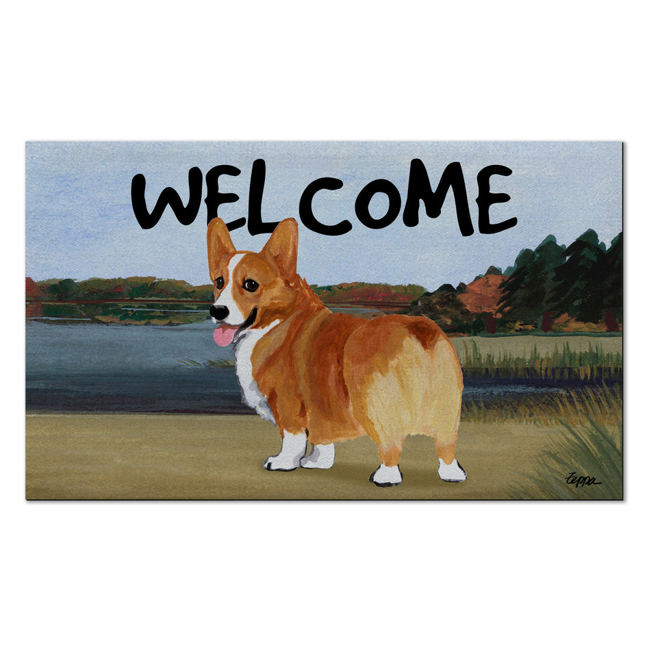 Pembroke Welsh Corgi Welcome Mat