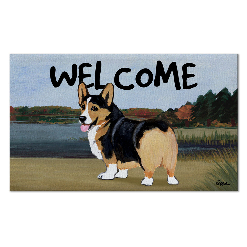 Pembroke Welsh Corgi Welcome Mat