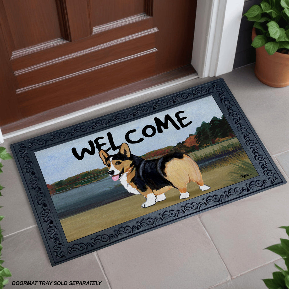 Pembroke Welsh Corgi Welcome Mat