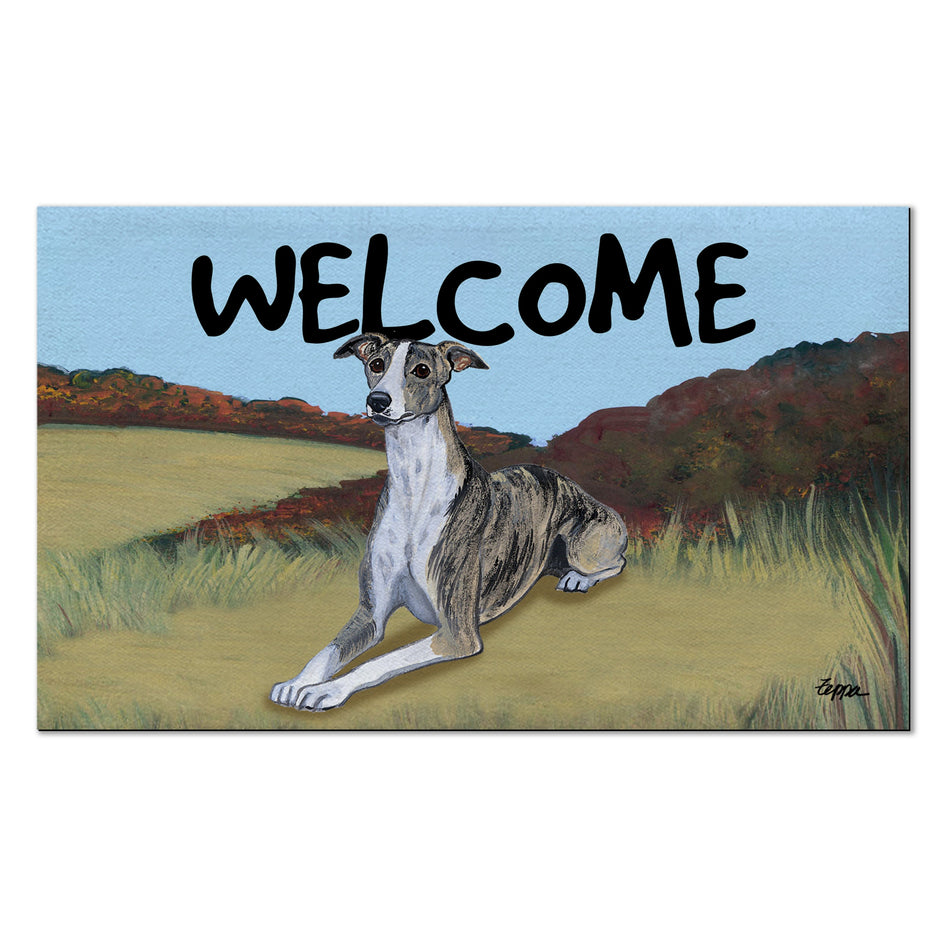 Whippet Welcome Mat