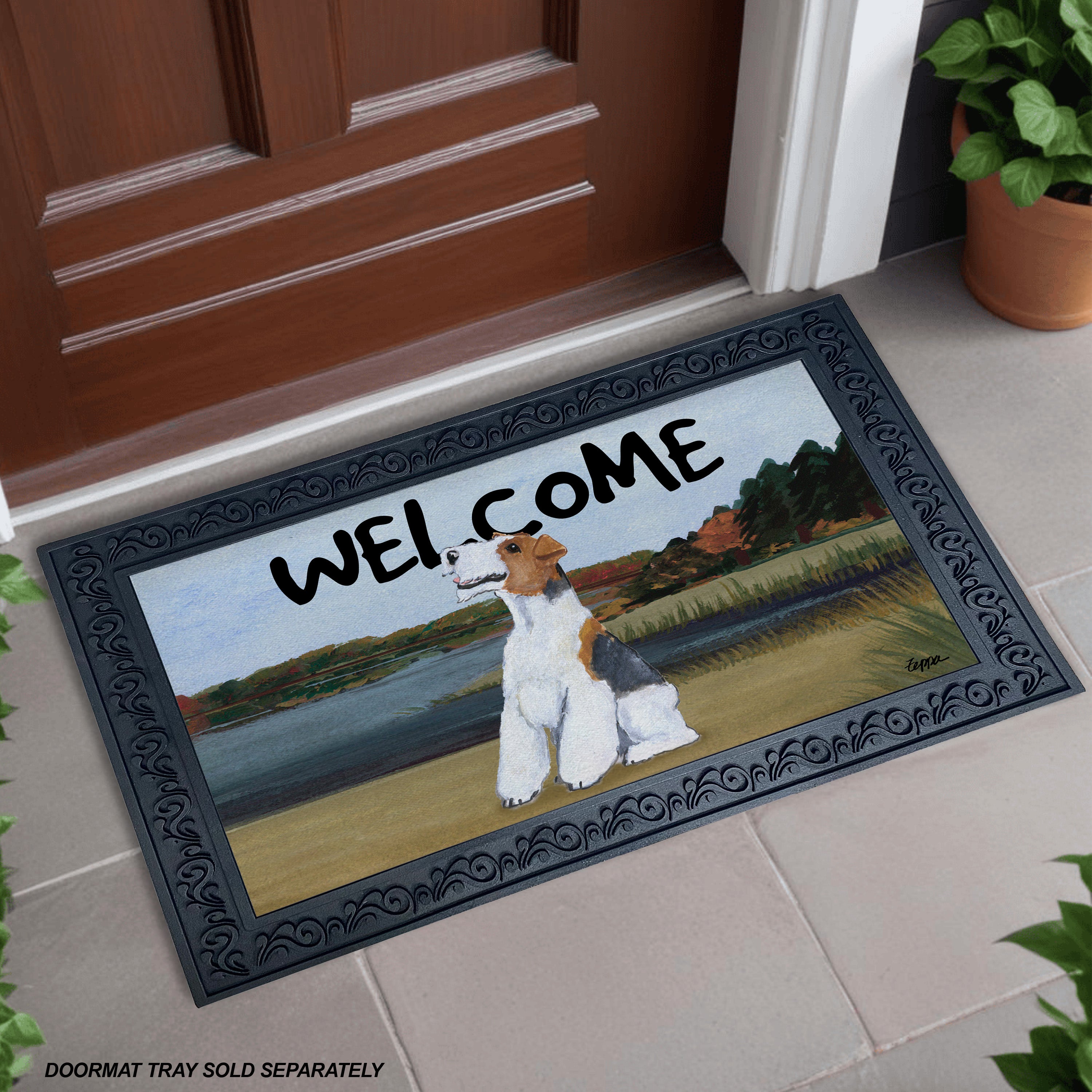 Wire Fox Terrier Welcome Mat | AKC Shop
