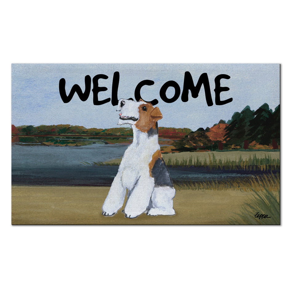 Wire Fox Terrier Welcome Mat