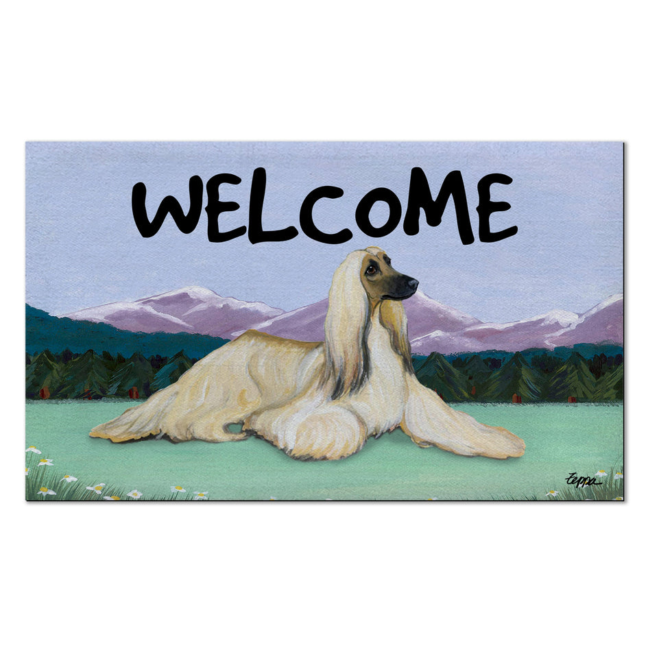 Afghan Hound Welcome Mat