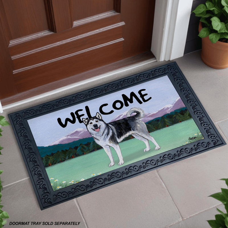 Alaskan Malamute Welcome Mat