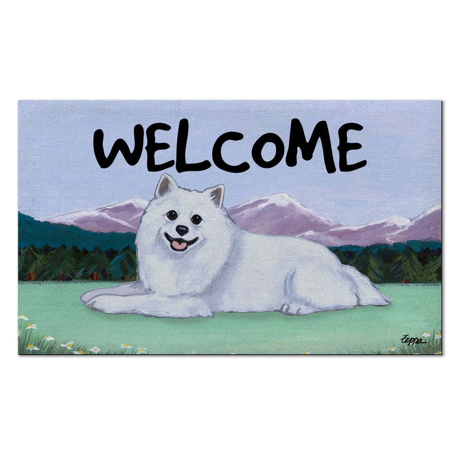 American Eskimo Dog Welcome Mat