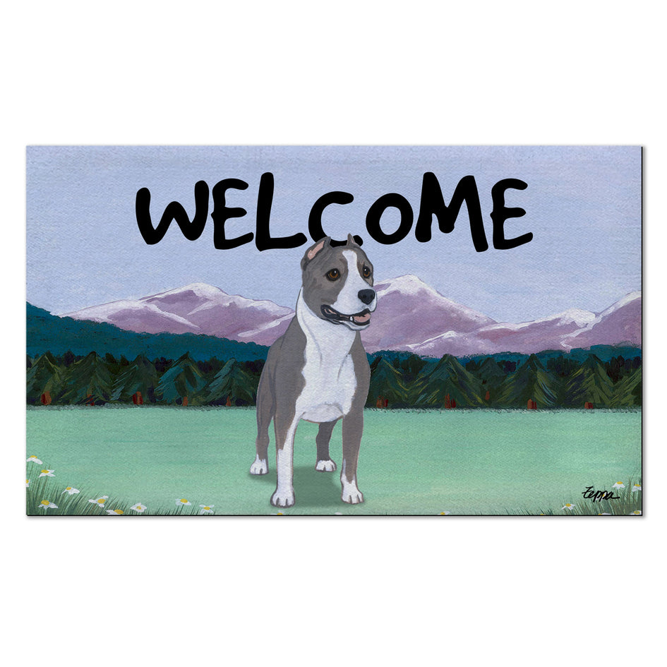 American Staffordshire Terrier Welcome Mat