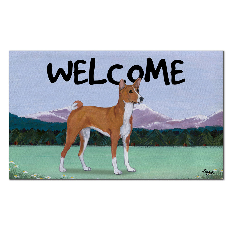 Basenji Welcome Mat