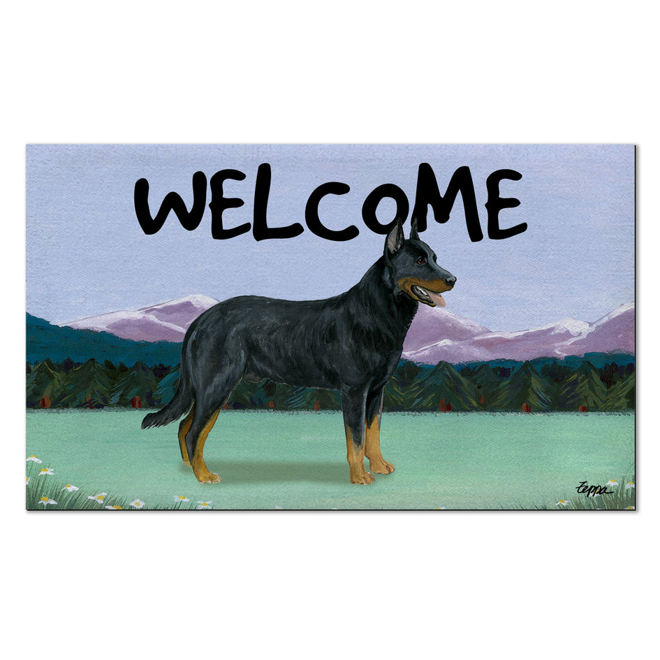 Beauceron Welcome Mat