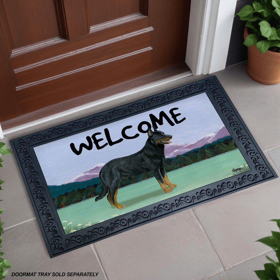 Beauceron Welcome Mat