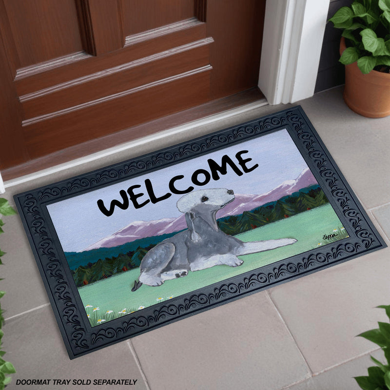 Bedlington Terrier Welcome Mat