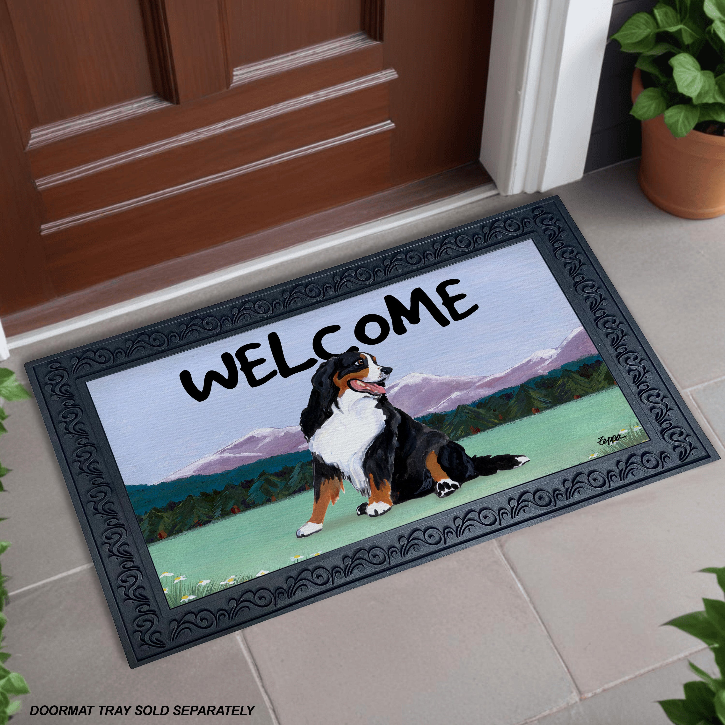 Bernese Mountain Dog Welcome Mat | AKC Shop
