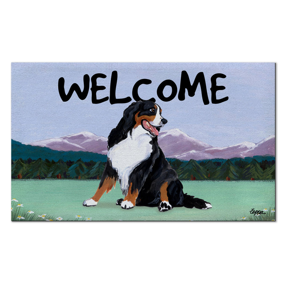 Bernese Mountain Dog Welcome Mat