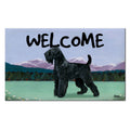 Black Russian Terrier Welcome Mat