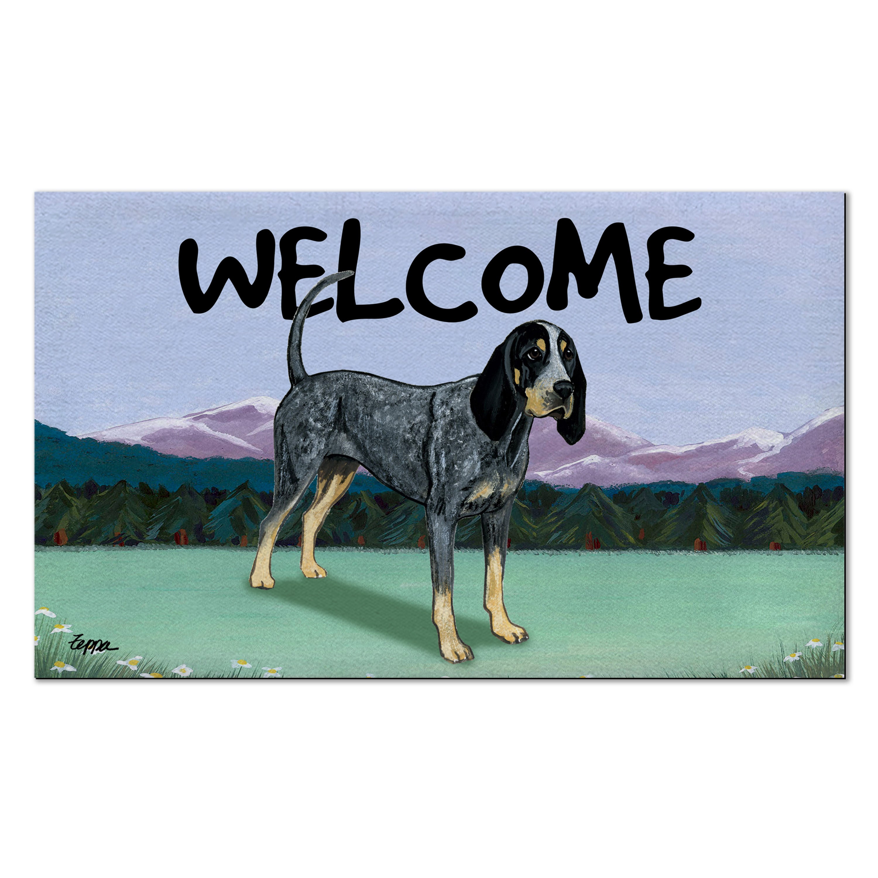 Bluetick Coonhound Welcome Mat | AKC Shop