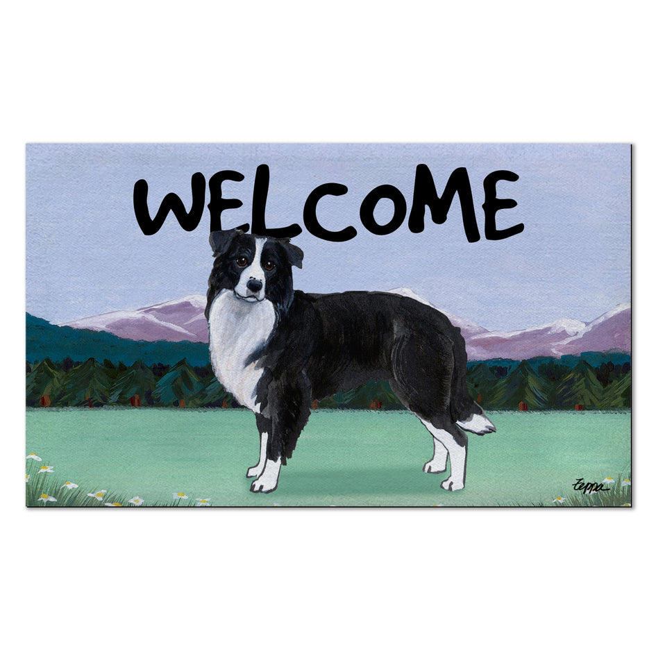 Border Collie Welcome Mat