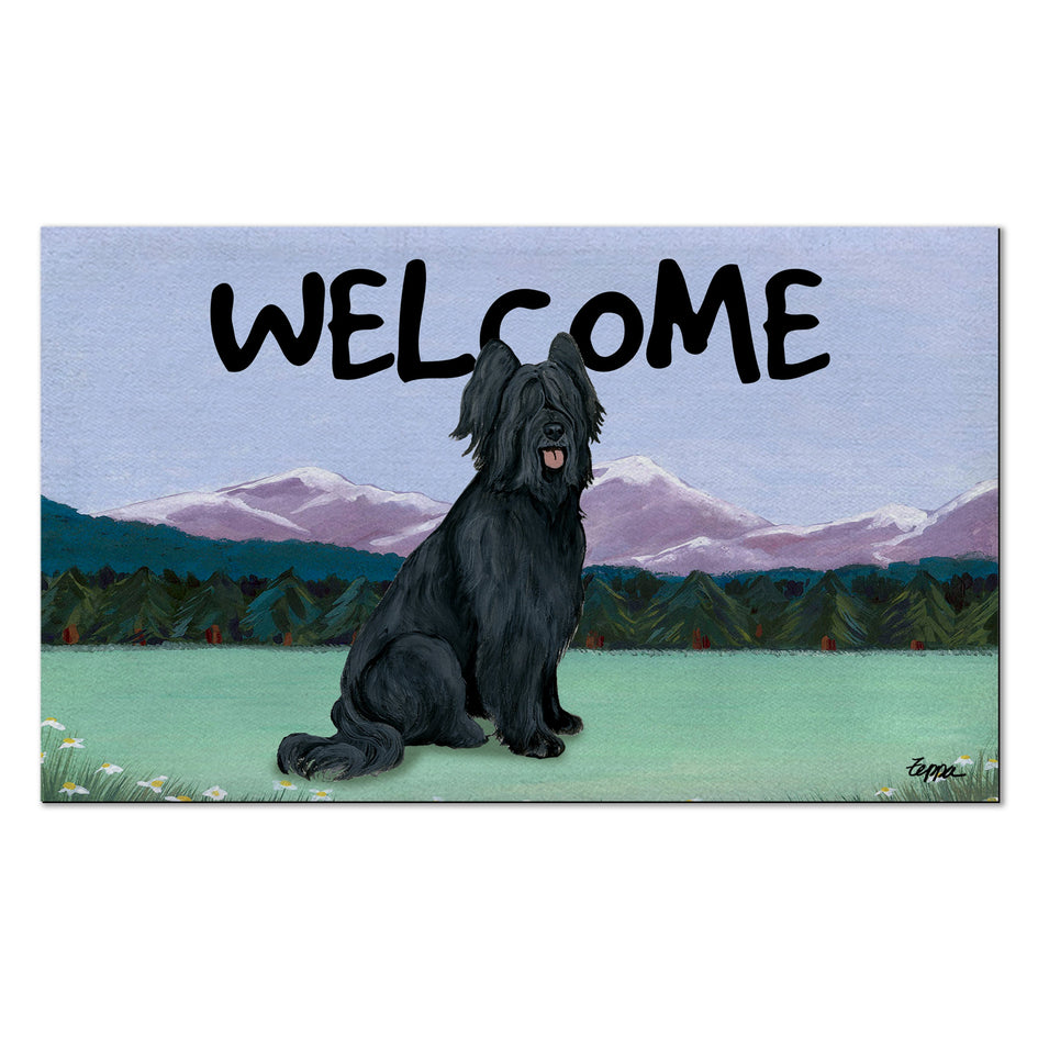 Briard Welcome Mat