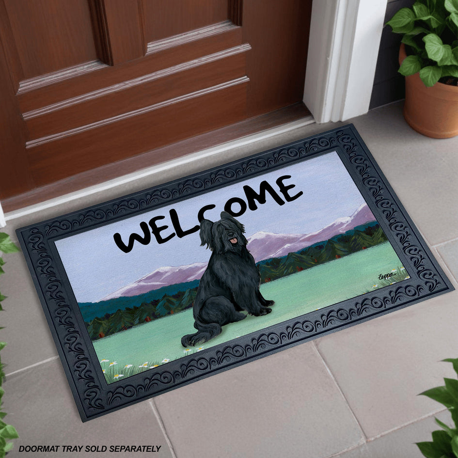 Briard Welcome Mat