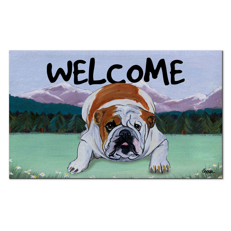 Bulldog Welcome Mat