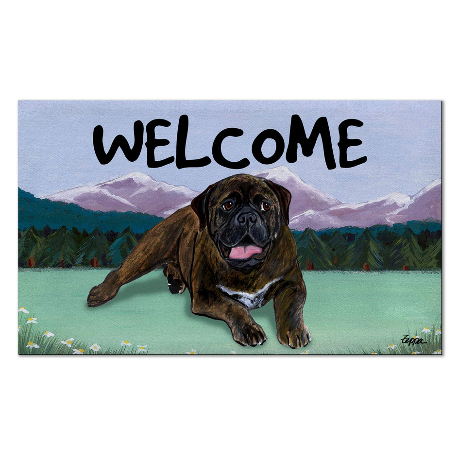 Bullmastiff Welcome Mat