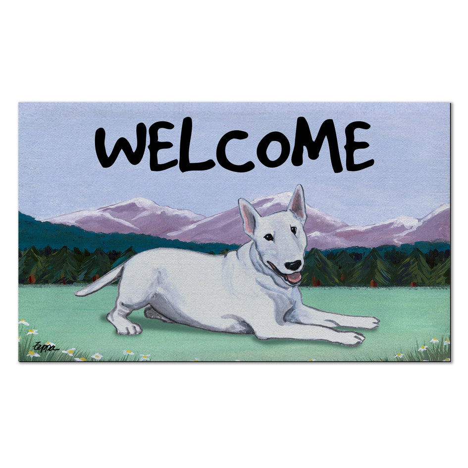 Bull Terrier Welcome Mat