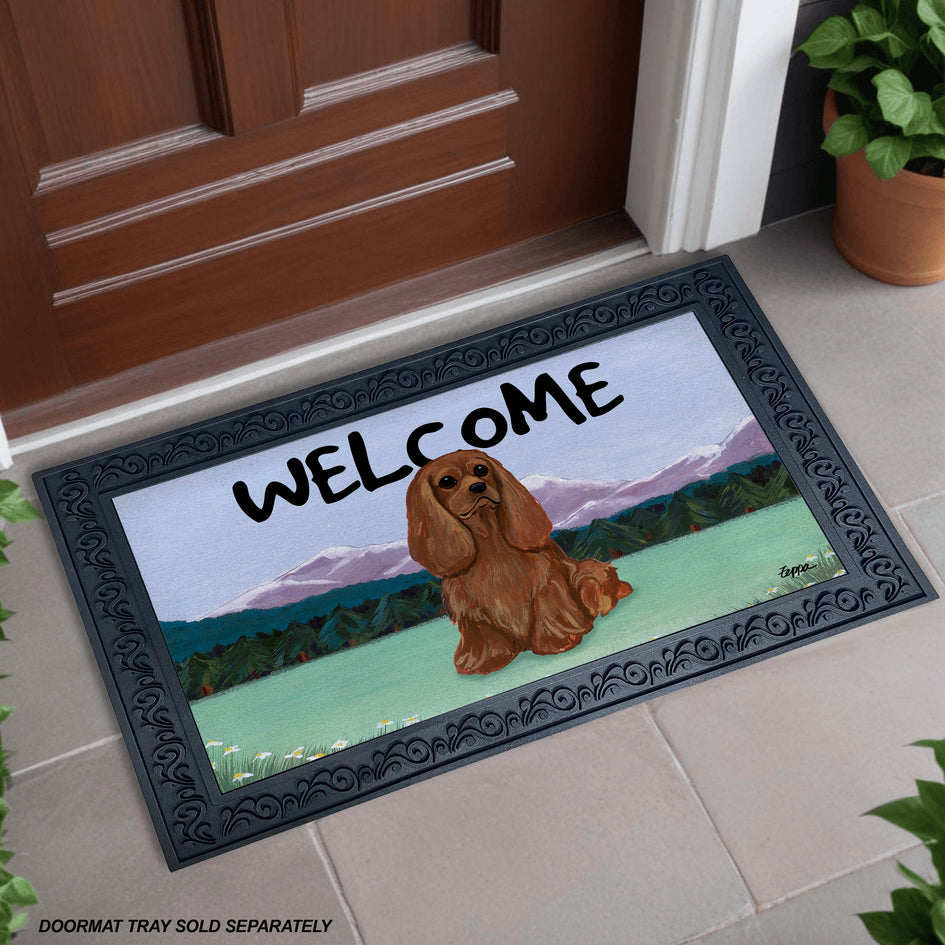 Cavalier King Charles Spaniel Welcome Mat