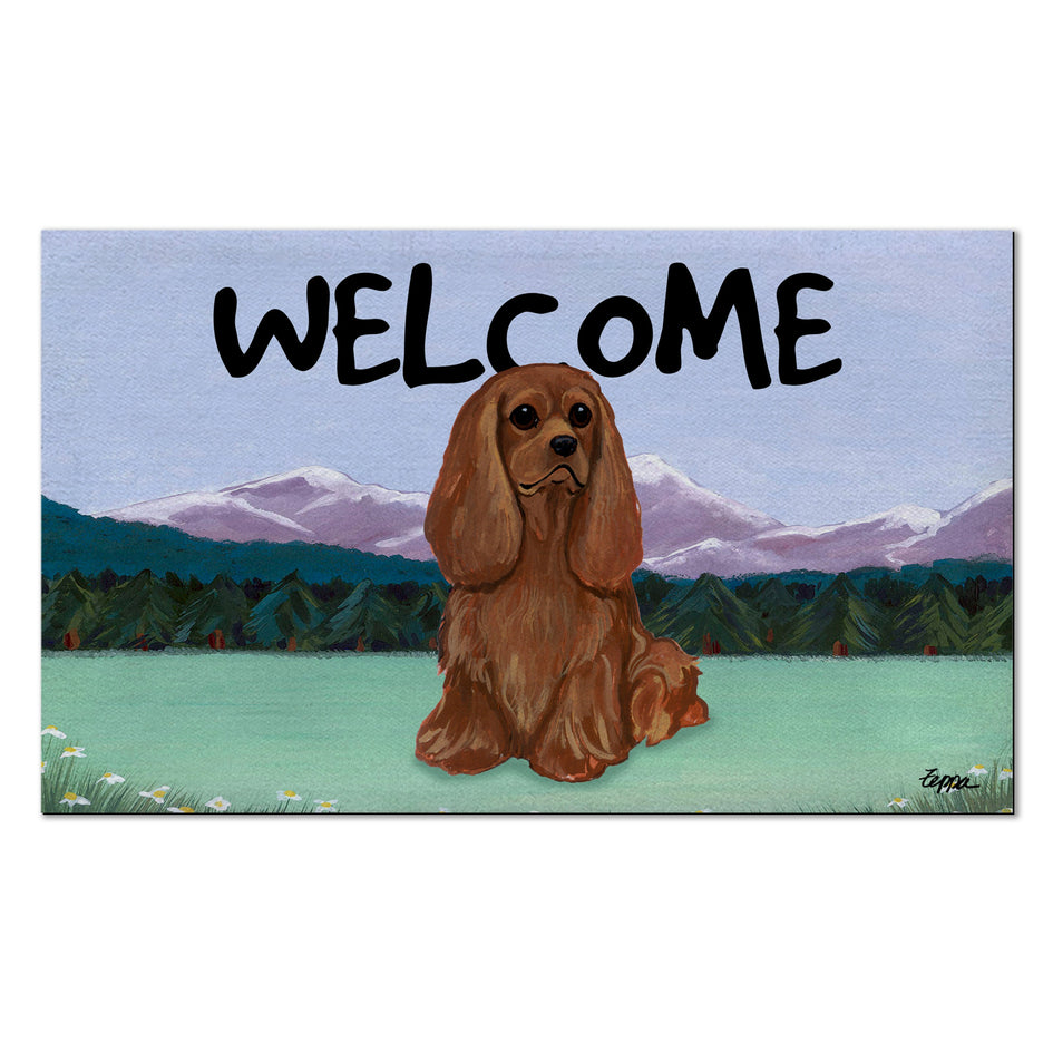 Cavalier King Charles Spaniel Welcome Mat