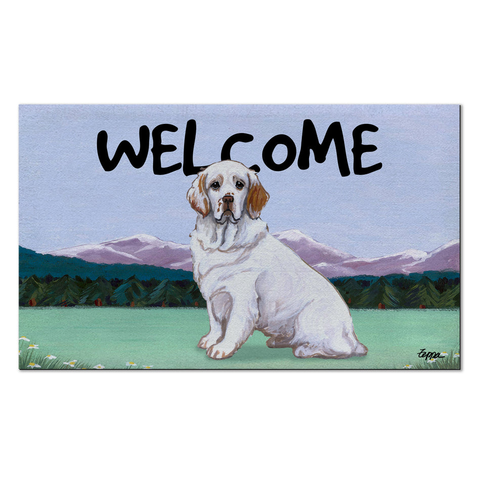 Clumber Spaniel Welcome Mat