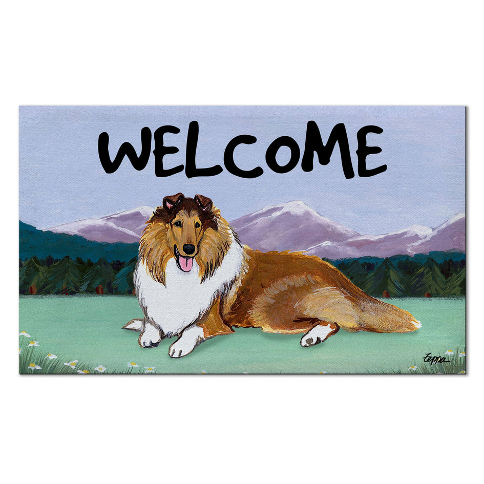 Collie Welcome Mat