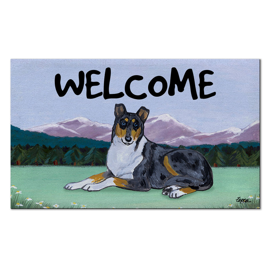 Collie Welcome Mat