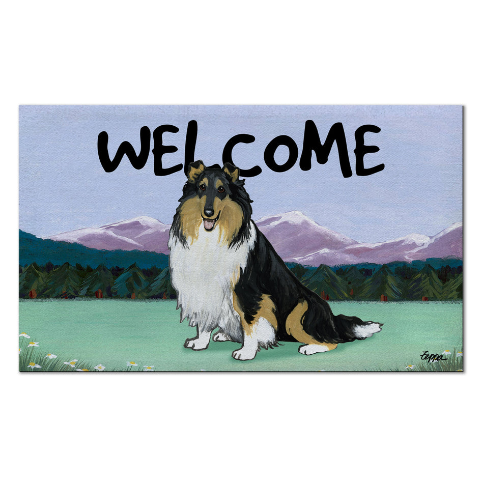 Collie Welcome Mat