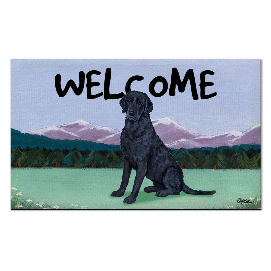 Curly-Coated Retriever Welcome Mat