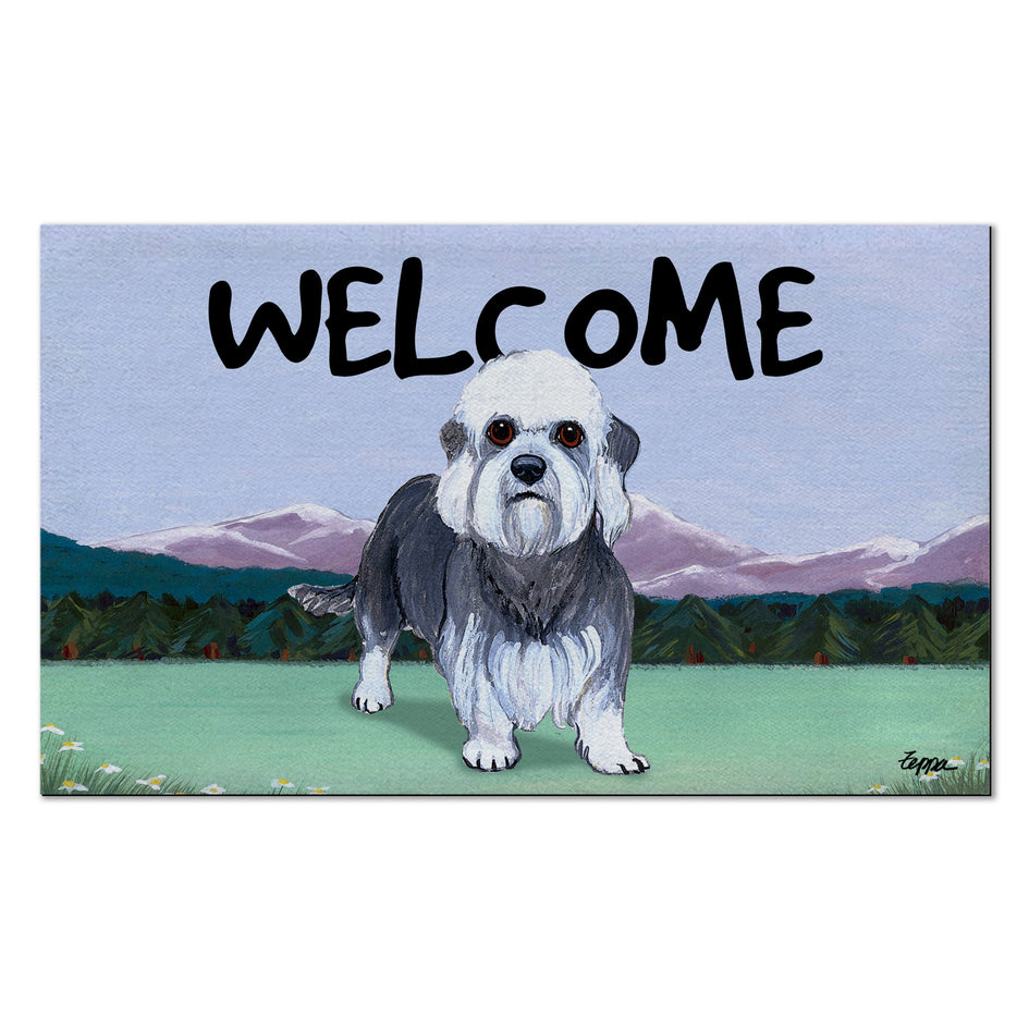 Dandi Dinmont Terrier Welcome Mat