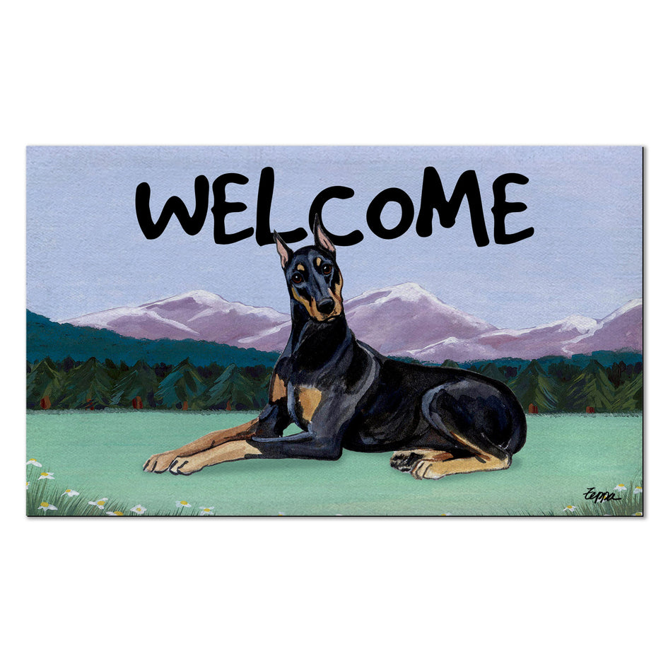 Doberman Pinscher Welcome Mat