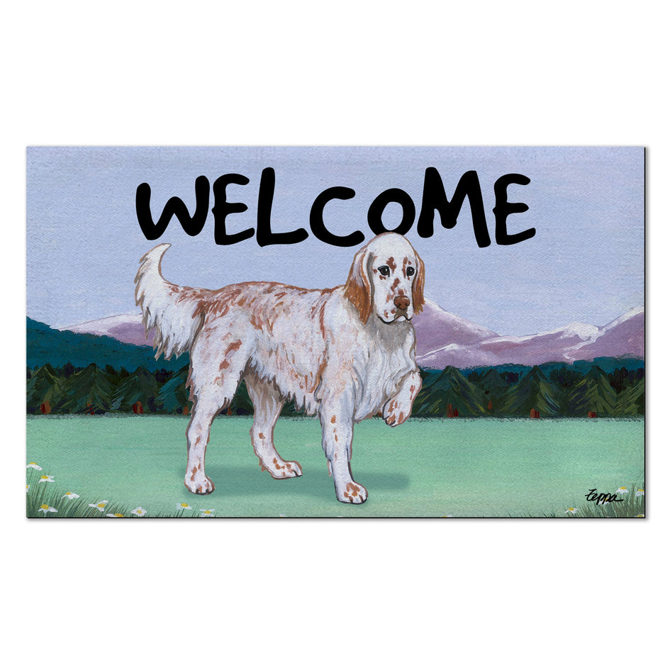 English Setter Welcome Mat