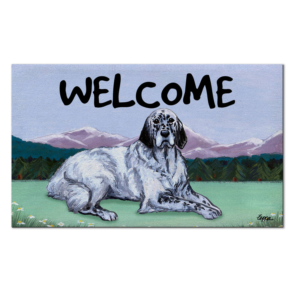 English Setter Welcome Mat