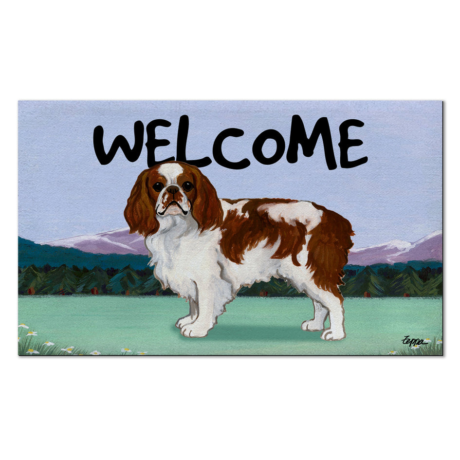 English Toy Spaniel Welcome Mat