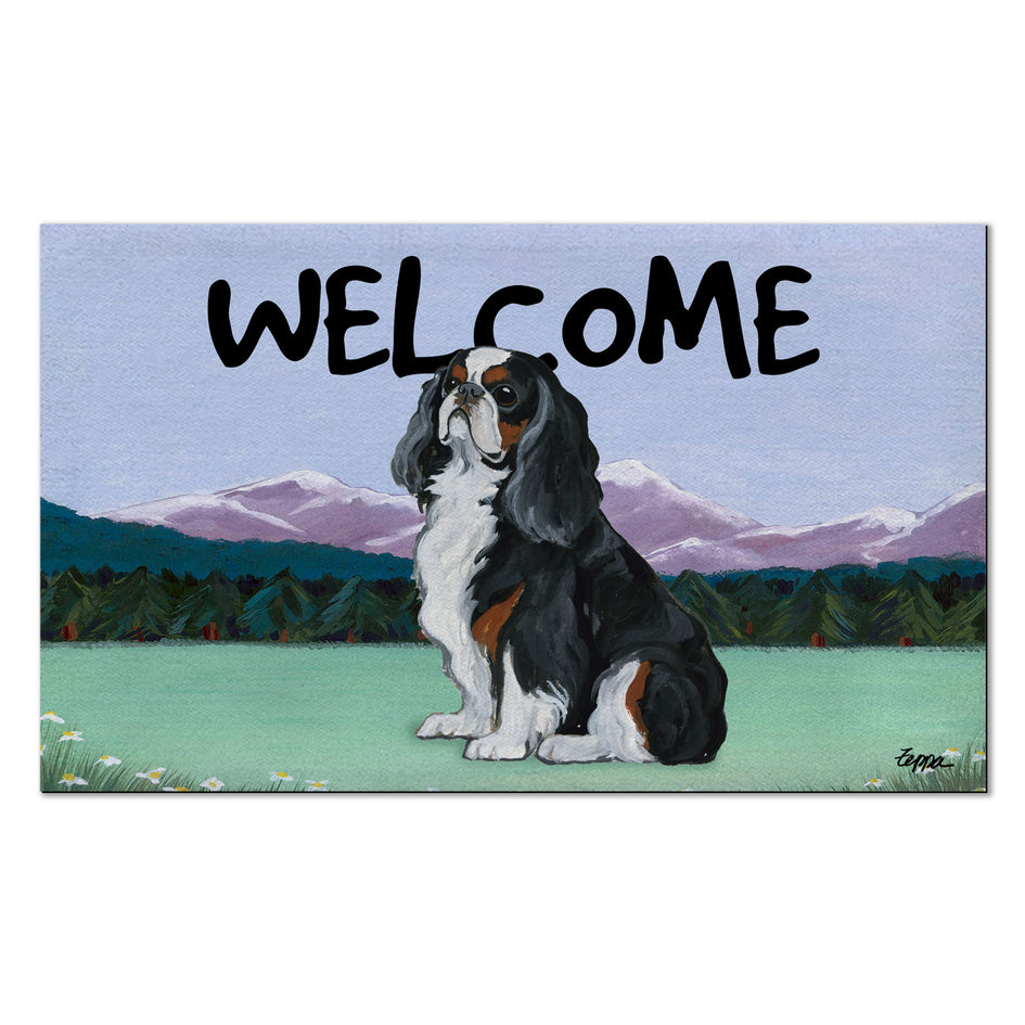 English Toy Spaniel Welcome Mat