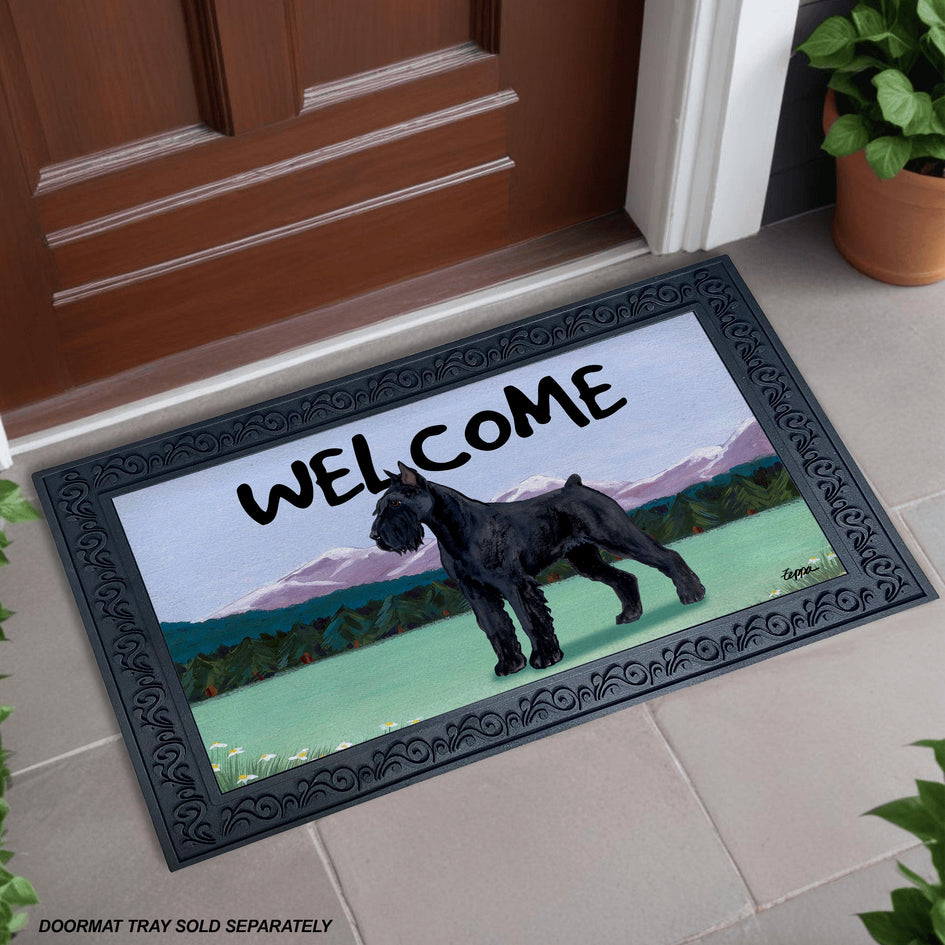 Giant Schnauzer Welcome Mat